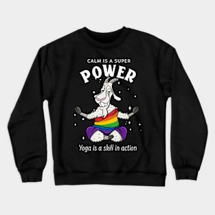 Goat yoga Crewneck Sweatshirt